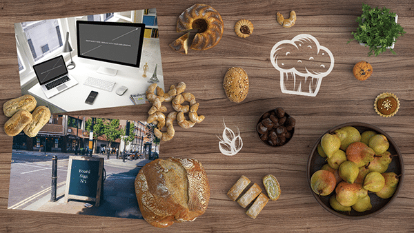 Download Free Productive Bakery Scene Mockup in PSD - DesignHooks