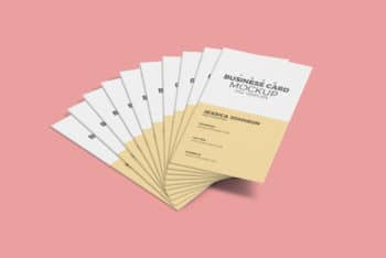 Business Card PSD Mockup Template for Professional Presentation