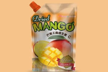 Juice Doypack PSD Mockup Available for Free