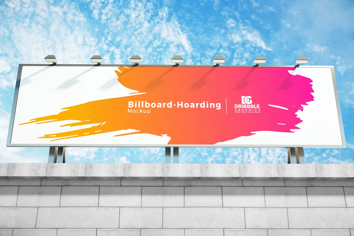 Download Billboard Hoarding PSD Mockup Download Free - DesignHooks