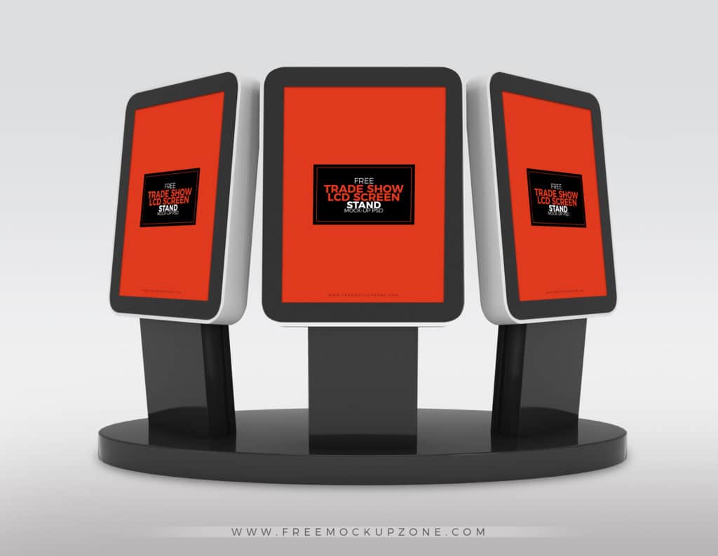 Download Free Trade Show LCD Screens Mockup - DesignHooks