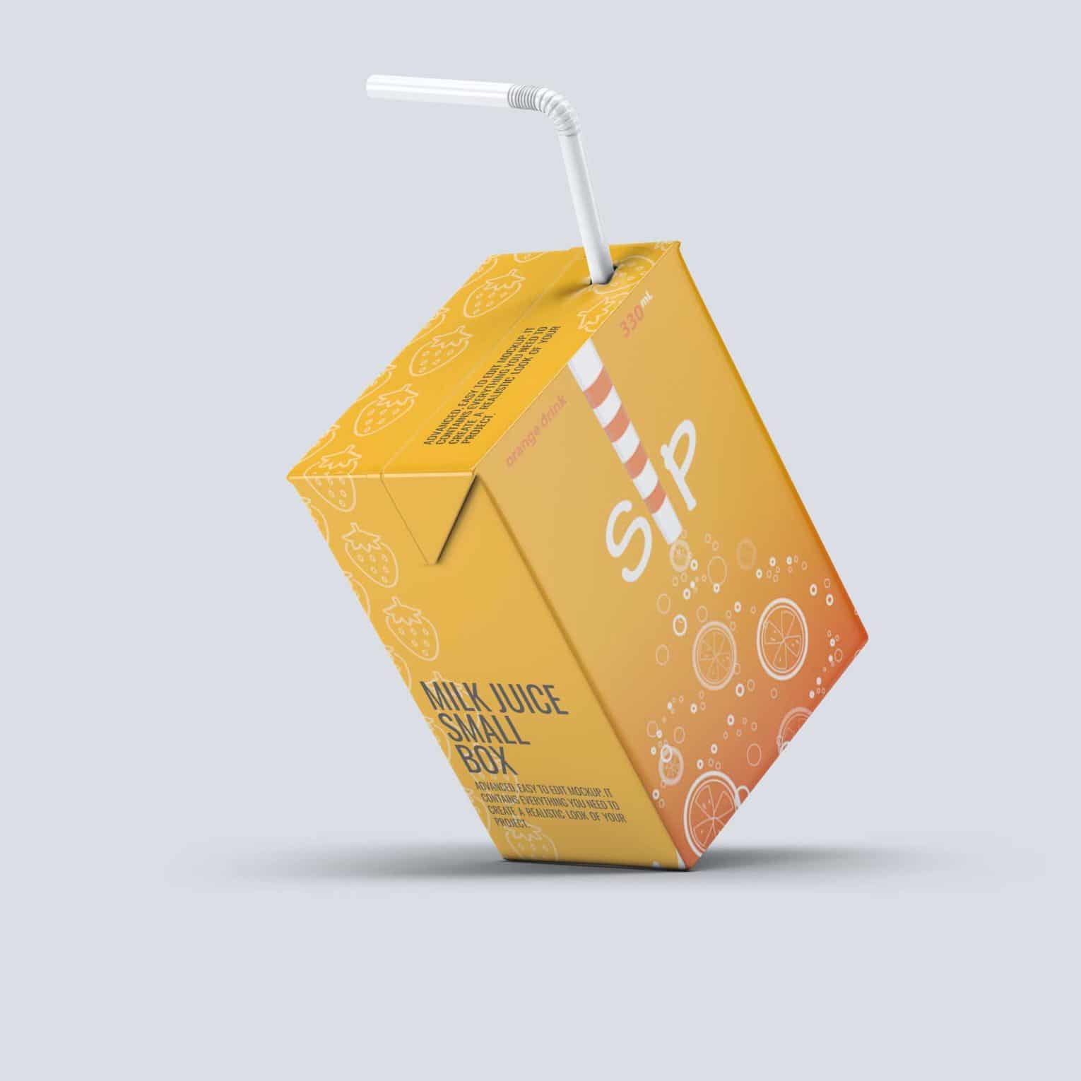 Juice Box PSD Mockup Download For Free | DesignHooks