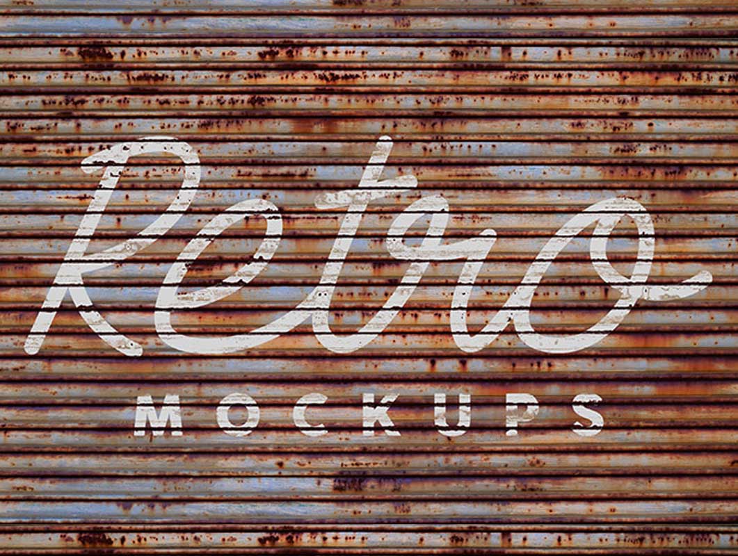 Dirty Wall Retro Logo