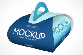 Free Easy Carry Food Packaging Mockup