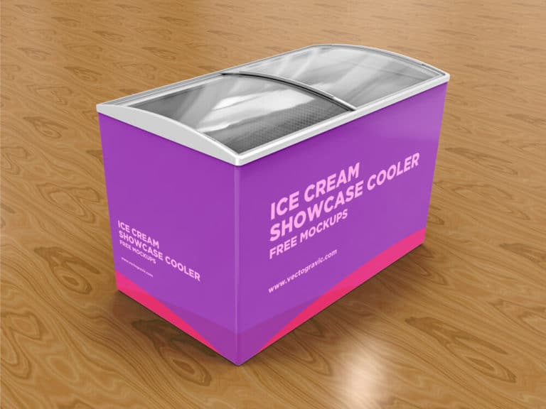 Download Ice Cream Cooler Mockup Freebie in PSD - DesignHooks
