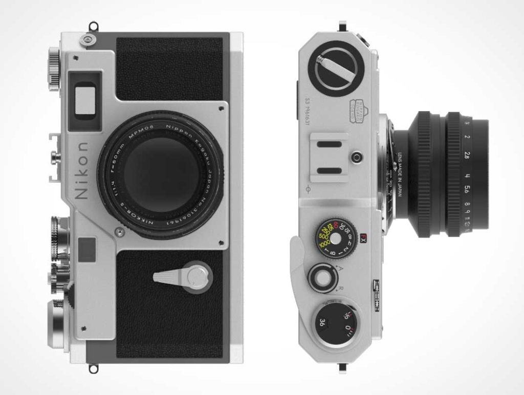 Download Free Old Nikon Camera Mockup in PSD - DesignHooks