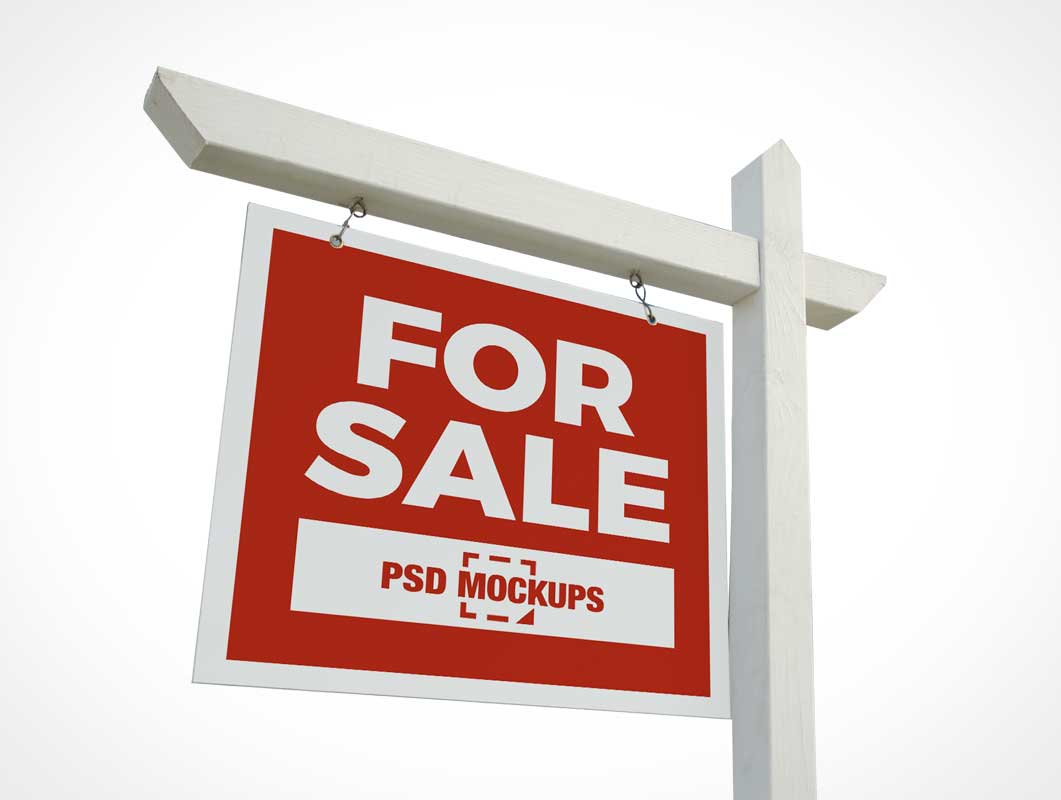 Download Free Real Estate Signboard Mockup In Psd Designhooks