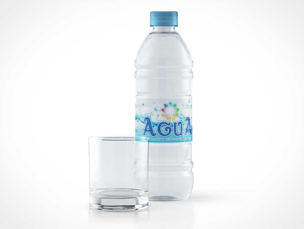 Water Bottle Plus Glass