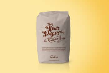 Download Free Flour Paper Bag Mockup in PSD - DesignHooks