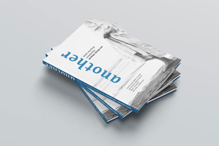 Free Download A4 Hardcover Book Mockup in PSD - Designhooks