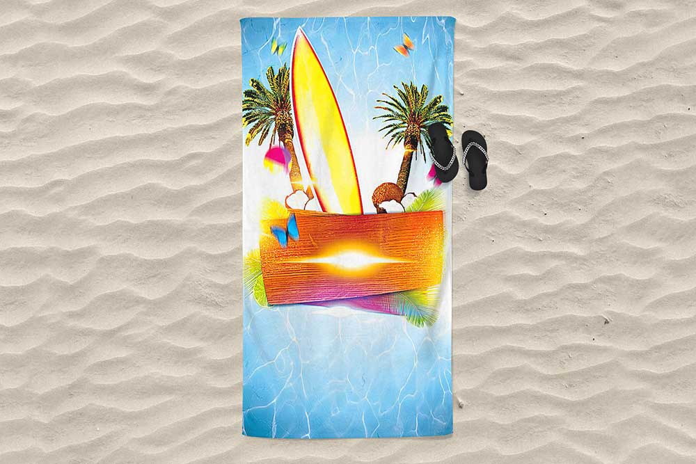 Free Download Beach Towel Mockup in PSD - DesignHooks