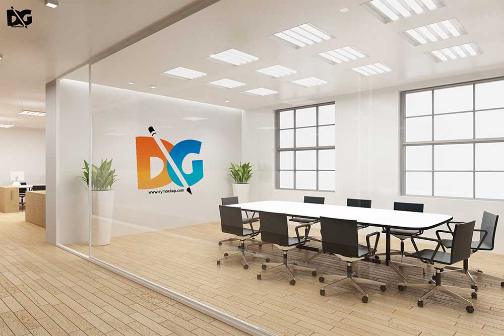 board meeting room logo mockup