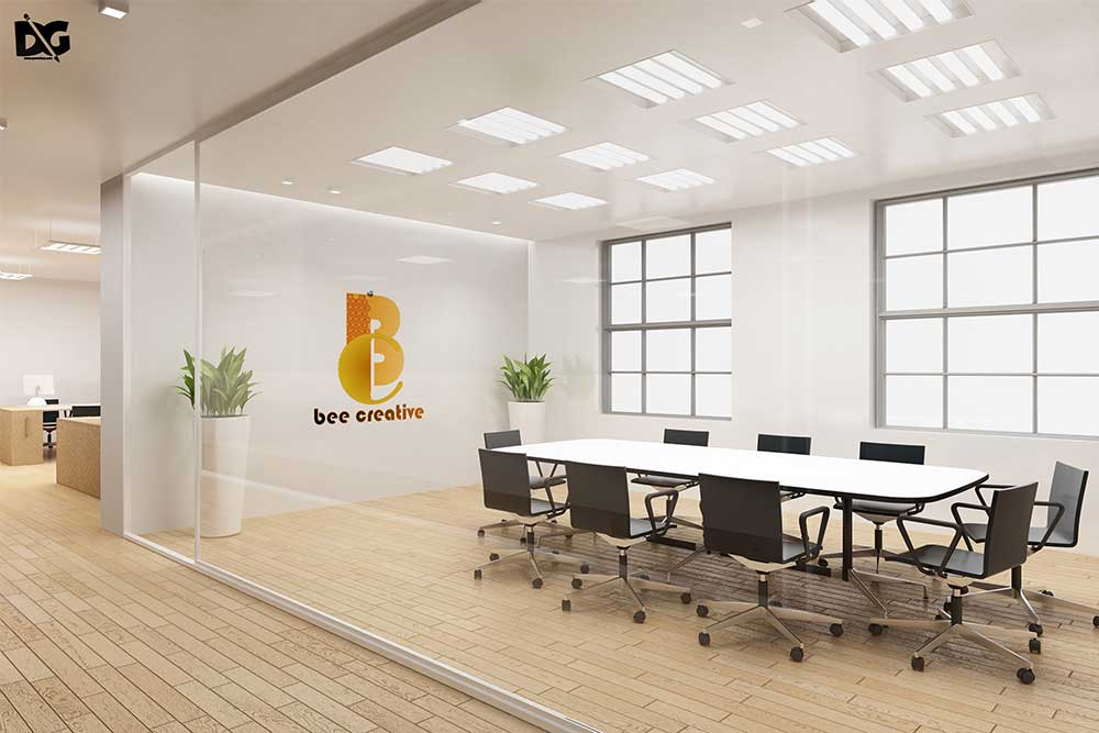 board meeting room logo mockup