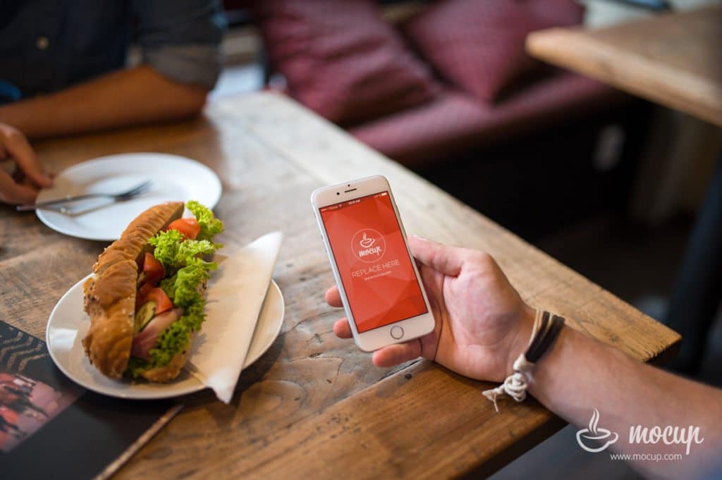 iPhone Plus Sandwich Scene