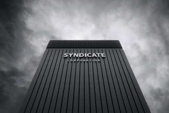 Free Download Building Logo Mockup in PSD