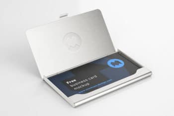 Business Card Mockup Free PSD