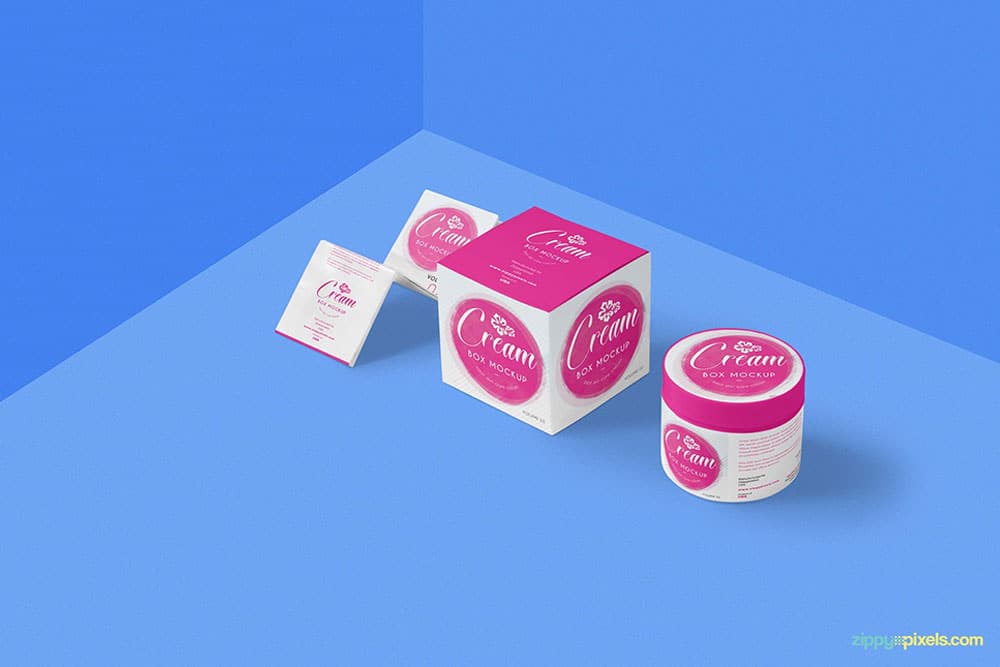 cosmetic cream mockup