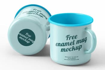 Enamel Mug Mockup