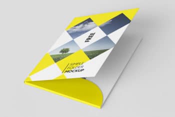 Free Folder Mockup in PSD