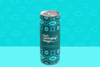 Beverage Can Mockup Free PSD