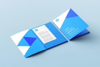 A Presentation Folder Mockup Free PSD