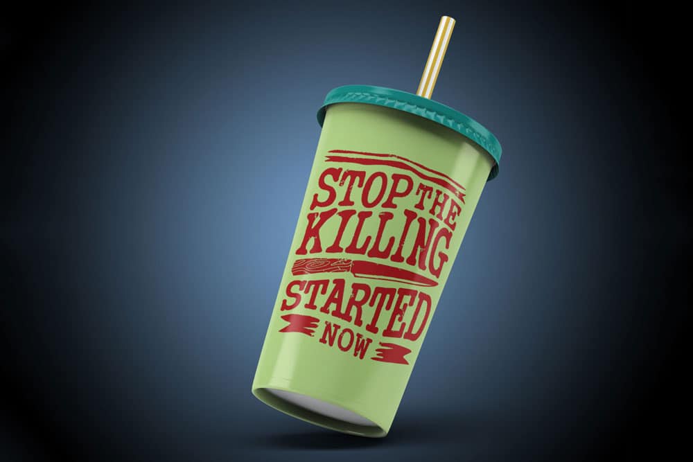 free takeaway cup mockup