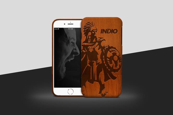 Download Free Wooden iPhone Case Mockup in PSD - DesignHooks PSD Mockup Templates