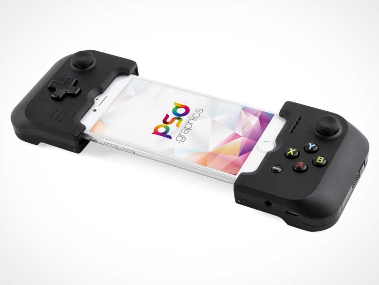 Free iPhone Game Controller Mockup in PSD DesignHooks