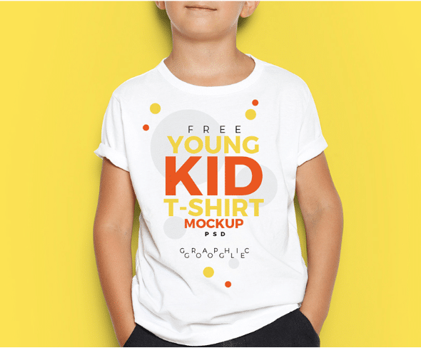 Download Boy T-shirt PSD Mockup Download For Free - DesignHooks
