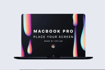 Macbook Pro Display Mockup – Contemporary Design & Customizable Features