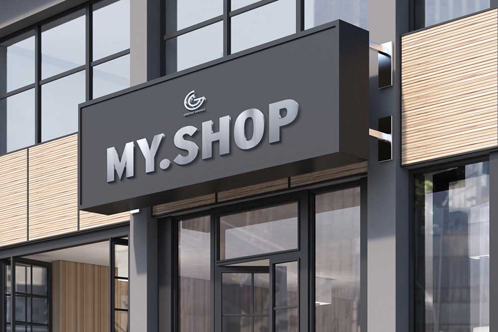 bootstrap mockup online Download this gorgeous shop facade mockup