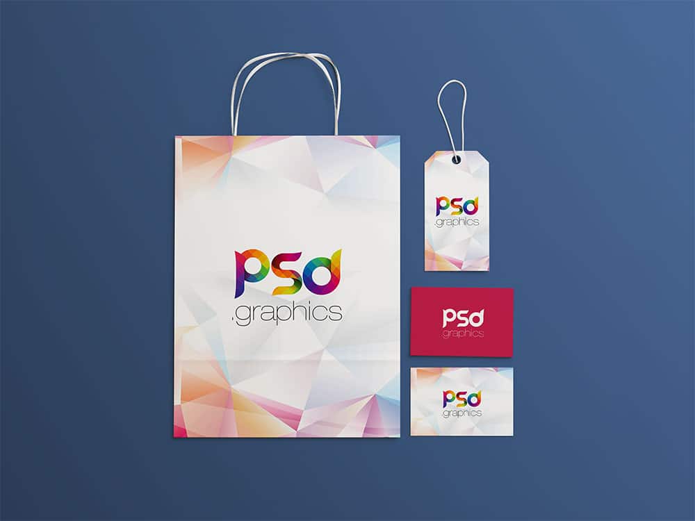 shopping brand identity mockup