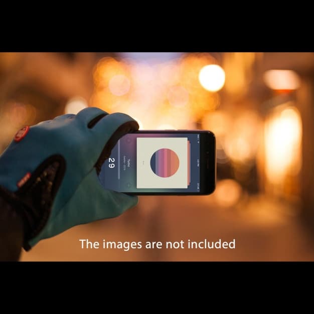 Smartphone Plus Blurred Background