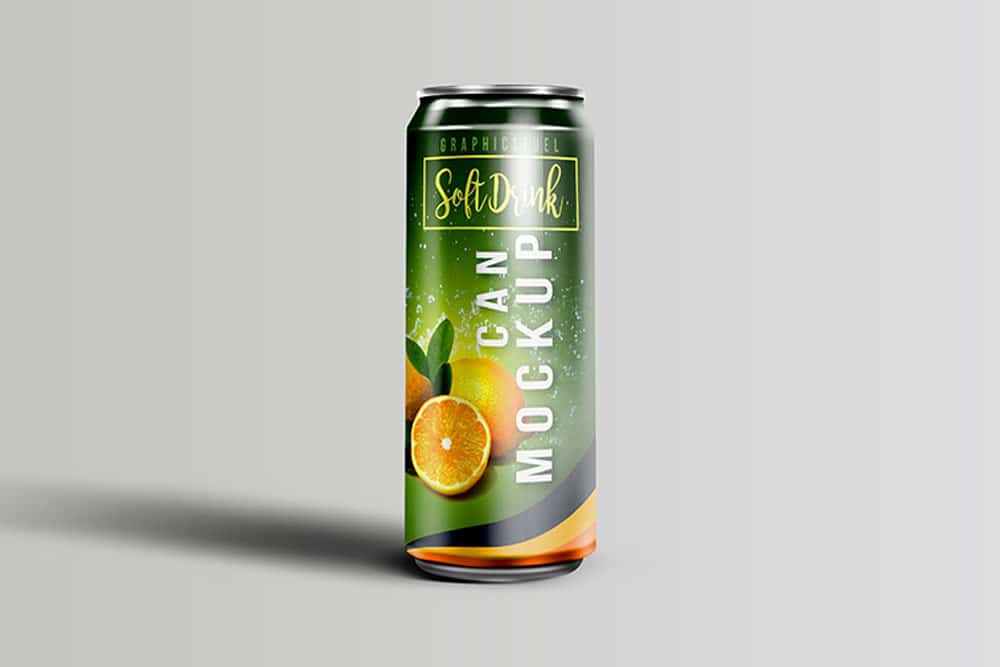 softdrink can mockup