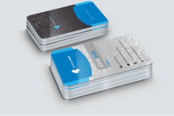 A Stack Of Business Card PSD Mockup Templates
