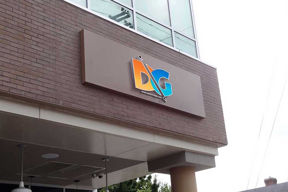 store facade logo mockup