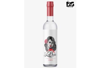 Vodka Bottle Mockup