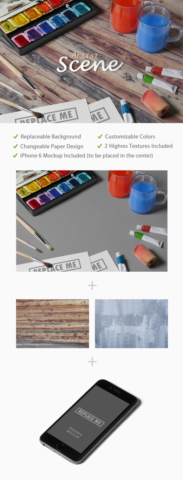 Artists Scene Plus Materials