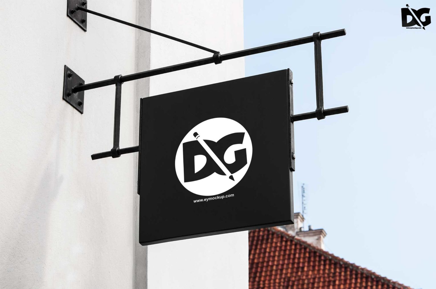Download Restaurant Sign PSD Mockup Download For Free | DesignHooks PSD Mockup Templates