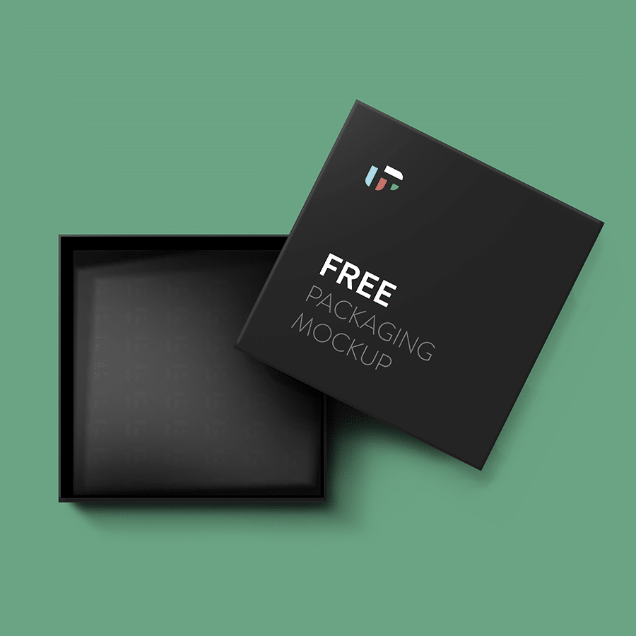 Free Elegant Small Square Box Mockup in PSD - DesignHooks
