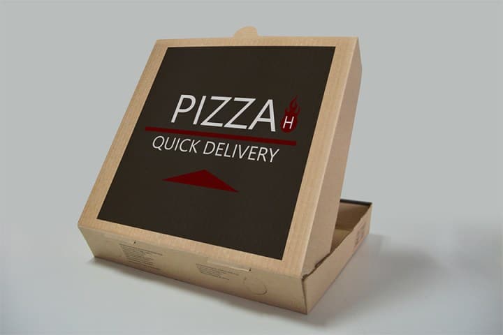 Download Free Simple Pizza Box Design Mockup in PSD - DesignHooks