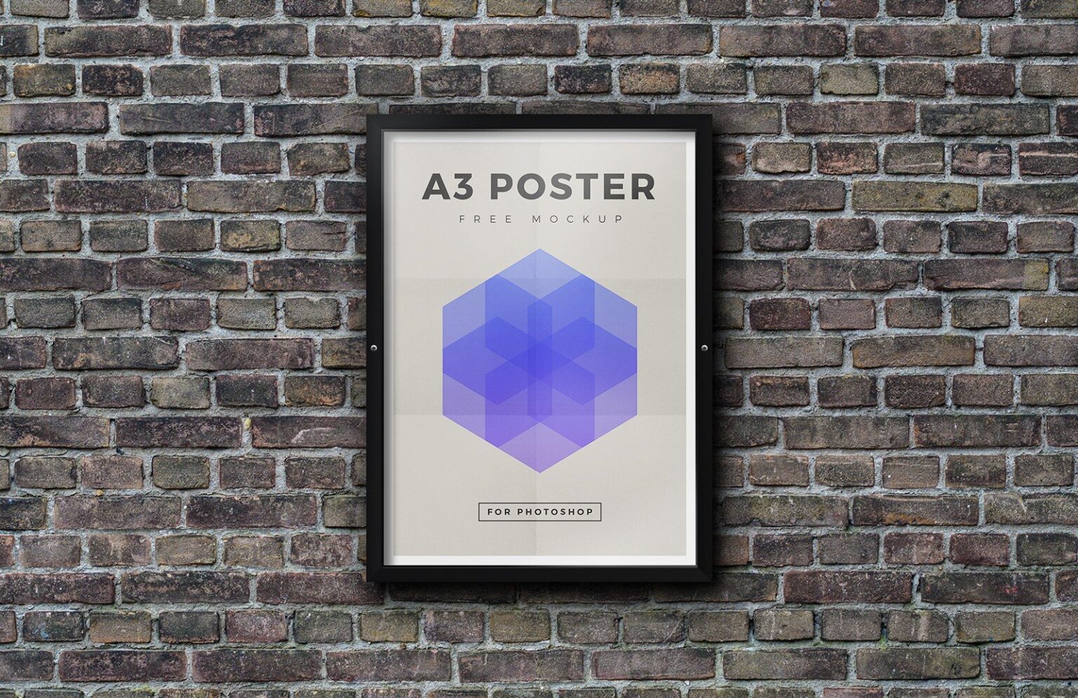 Free Outdoor Framed Poster Mockup in PSD - DesignHooks