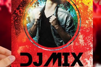 Party Flyer PSD Mockup with a Spectacular Design