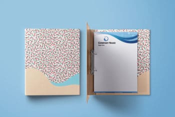 Ring Binder Mockup in PSD