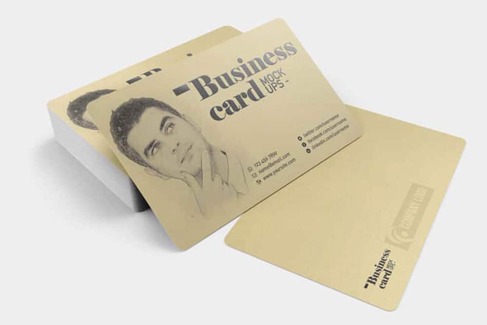 business card psd mockups