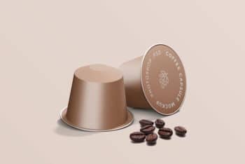 Espresso Coffee Capsule Mockup