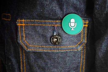 Free Customizable Enamel Pin Design Mockup in PSD