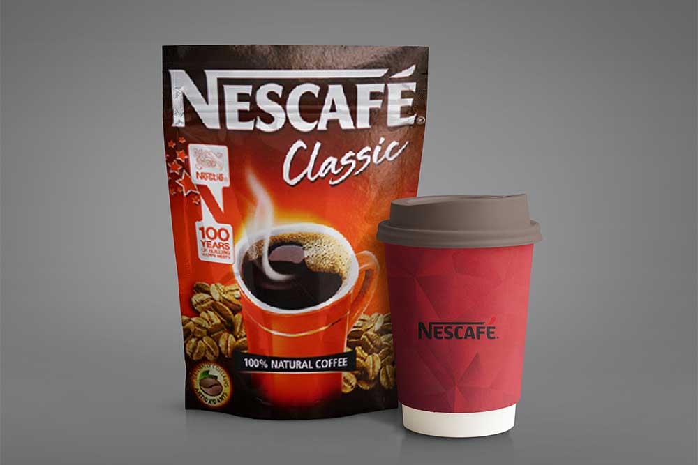 free coffee pouch packaging mockup