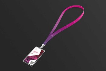 Free Lanyard PSD Mockup