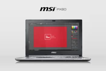 Free Customizable MSI Laptop Model Mockup in PSD